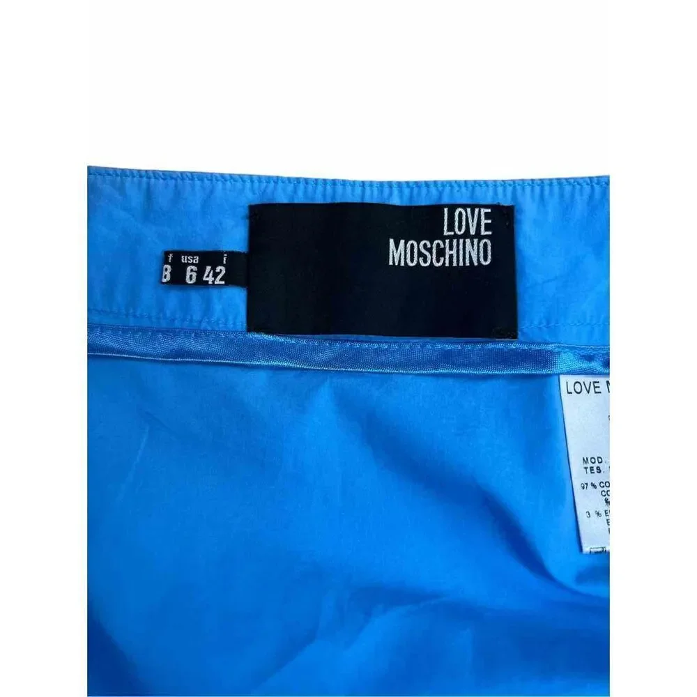 Moschino Love flower cotton skirt